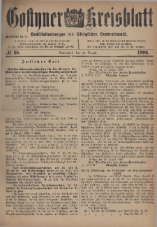 Gostyner Kreisblatt 1906.08.25 Nr 68