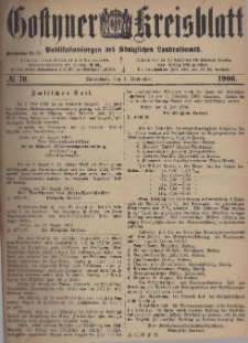 Gostyner Kreisblatt 1906.09.01 Nr 70