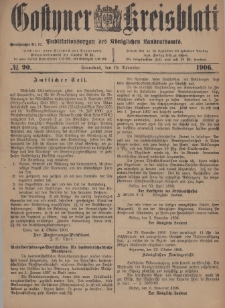 Gostyner Kreisblatt 1906.11.10 Nr 90