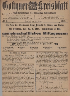 Gostyner Kreisblatt 1907.01.19 Nr 6