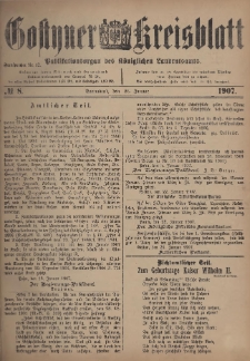 Gostyner Kreisblatt 1907.01.26 Nr 8