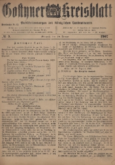 Gostyner Kreisblatt 1907.01.30 Nr 9