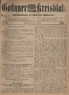 Gostyner Kreisblatt 1907.02.23 Nr 16