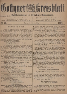 Gostyner Kreisblatt 1907.03.09 Nr 20