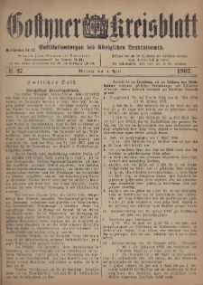 Gostyner Kreisblatt 1907.04.03 Nr 27