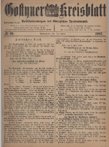 Gostyner Kreisblatt 1907.04.13 Nr 30