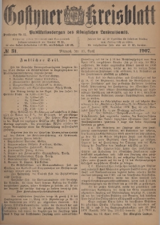 Gostyner Kreisblatt 1907.04.17 Nr 31