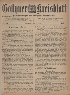 Gostyner Kreisblatt 1907.06.15 Nr 48