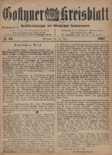 Gostyner Kreisblatt 1907.06.19 Nr 49