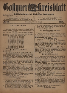 Gostyner Kreisblatt 1907.08.17 Nr 66