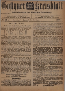 Gostyner Kreisblatt 1907.08.31 Nr 71