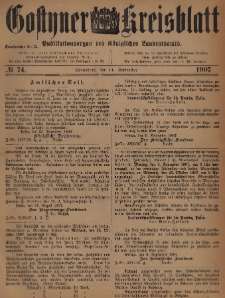 Gostyner Kreisblatt 1907.09.14 Nr 74
