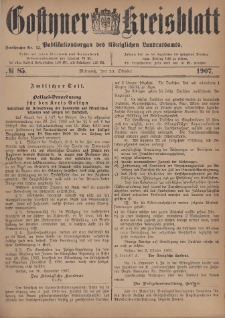 Gostyner Kreisblatt 1907.10.23 Nr 85