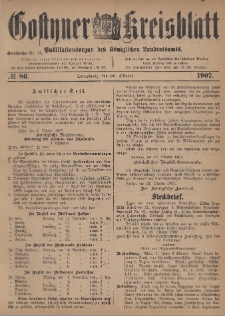 Gostyner Kreisblatt 1907.10.26 Nr 86