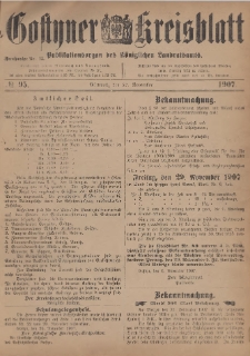 Gostyner Kreisblatt 1907.11.27 Nr 95