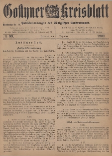 Gostyner Kreisblatt 1907.12.11 Nr 99