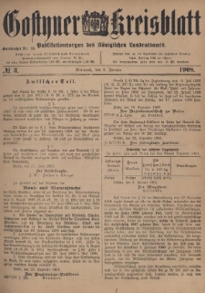 Gostyner Kreisblatt 1908.01.08 Nr 3