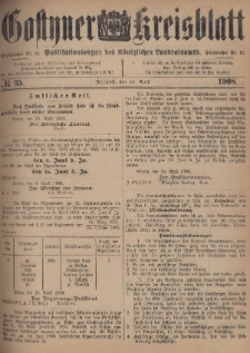 Gostyner Kreisblatt 1908.04.29 Nr 35