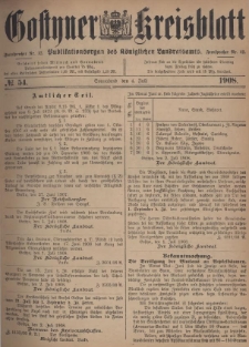 Gostyner Kreisblatt 1908.07.04 Nr 54