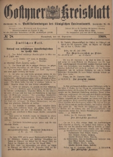 Gostyner Kreisblatt 1908.09.26 Nr 78