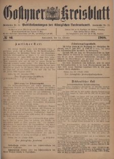 Gostyner Kreisblatt 1908.10.24 Nr 86