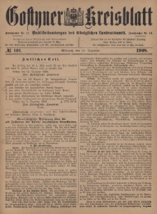 Gostyner Kreisblatt 1908.12.16 Nr 101