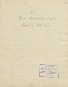 De Viriis Illustribus et Piis Monasterii Lubiniensis
