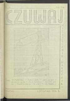 Czuwaj. Miesięcznik Harcerski 1936.11 R.3 Nr 10