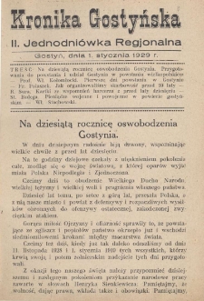 Kronika Gostyńska : jednodni&oacute;wka regjonalna. 1929.01.01 T.1 z.2