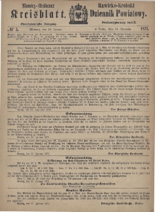 Rawicko-Krobski Dziennik Powiatowy. 1871.01.18 R. 21 Nr 5