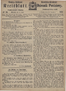 Rawicko-Krobski Dziennik Powiatowy. 1871.04.12 R. 21 Nr 29