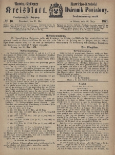 Rawicko-Krobski Dziennik Powiatowy. 1871.05.20 R. 21 Nr 40