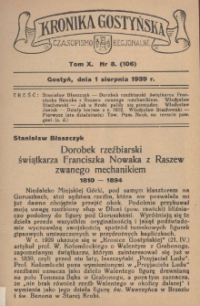 Kronika Gostyńska : jednodni&oacute;wka regjonalna. 1939.07.01 T.10 z.7