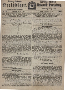 Rawicko-Krobski Dziennik Powiatowy. 1871.07.26 R. 21 Nr 59