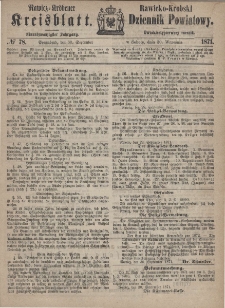 Rawicko-Krobski Dziennik Powiatowy. 1871.09.30 R. 21 Nr 78