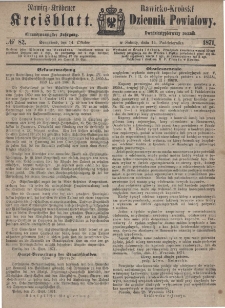 Rawicko-Krobski Dziennik Powiatowy. 1871.10.14 R. 21 Nr 82