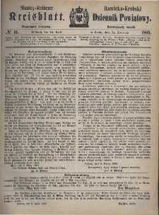 Rawicko-Krobski Dziennik Powiatowy. 1869.04.14 R. 19 Nr 16