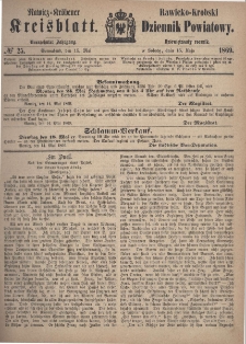 Rawicko-Krobski Dziennik Powiatowy. 1869.05.15 R. 19 Nr 25