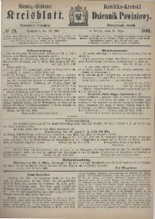 Rawicko-Krobski Dziennik Powiatowy. 1869.05.29 R. 19 Nr 29