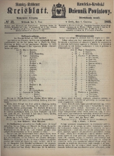 Rawicko-Krobski Dziennik Powiatowy. 1869.06.09 R. 19 Nr 32