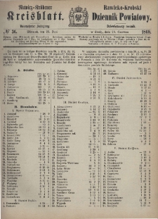 Rawicko-Krobski Dziennik Powiatowy. 1869.06.23 R. 19 Nr 36