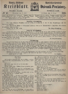 Rawicko-Krobski Dziennik Powiatowy. 1869.07.31 R. 19 Nr 47