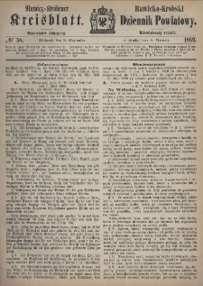 Rawicko-Krobski Dziennik Powiatowy. 1869.09.08 R. 19 Nr 58