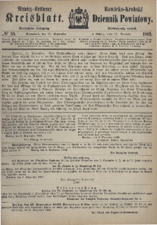 Rawicko-Krobski Dziennik Powiatowy. 1869.09.11 R. 19 Nr 59