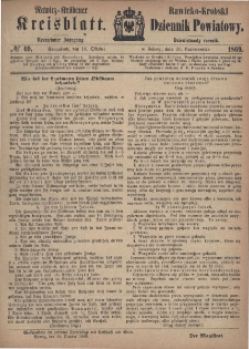 Rawicko-Krobski Dziennik Powiatowy. 1869.10.16 R. 19 Nr 69
