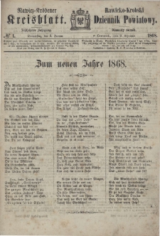 Rawicko-Krobski Dziennik Powiatowy. 1868.01.02 R. 18 Nr 1