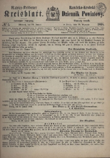 Rawicko-Krobski Dziennik Powiatowy. 1868.01.29 R. 18 Nr 5