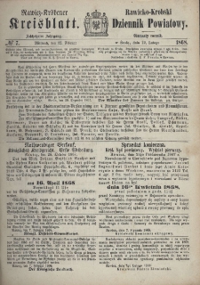 Rawicko-Krobski Dziennik Powiatowy. 1868.02.12 R. 18 Nr 7