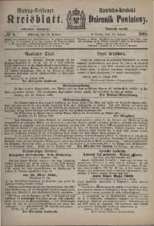 Rawicko-Krobski Dziennik Powiatowy. 1868.02.19 R. 18 Nr 8