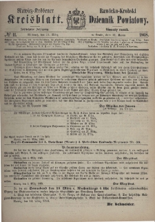 Rawicko-Krobski Dziennik Powiatowy. 1868.03.11 R. 18 Nr 11